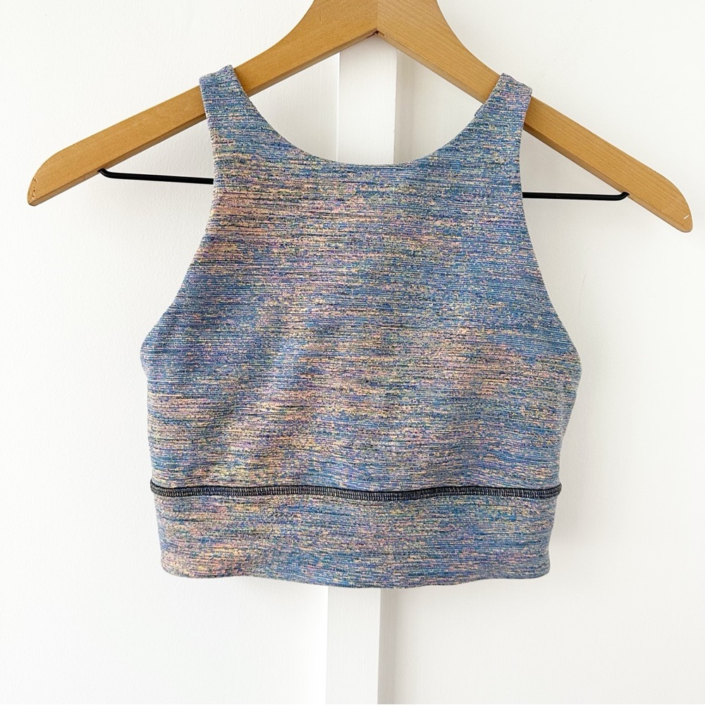 LULULEMON spectral fusion Energy Bra High Neck Long Line